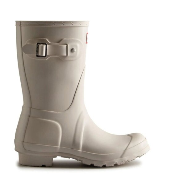 new Hunter Original Short Rain Boots in IVORY $165 MRP        2510 7T3 - Picture 2 of 3